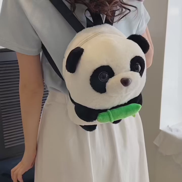 Small best sale panda backpack