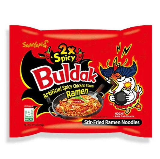 Buldak 2x Spicy Chicken Ramen - (140g)