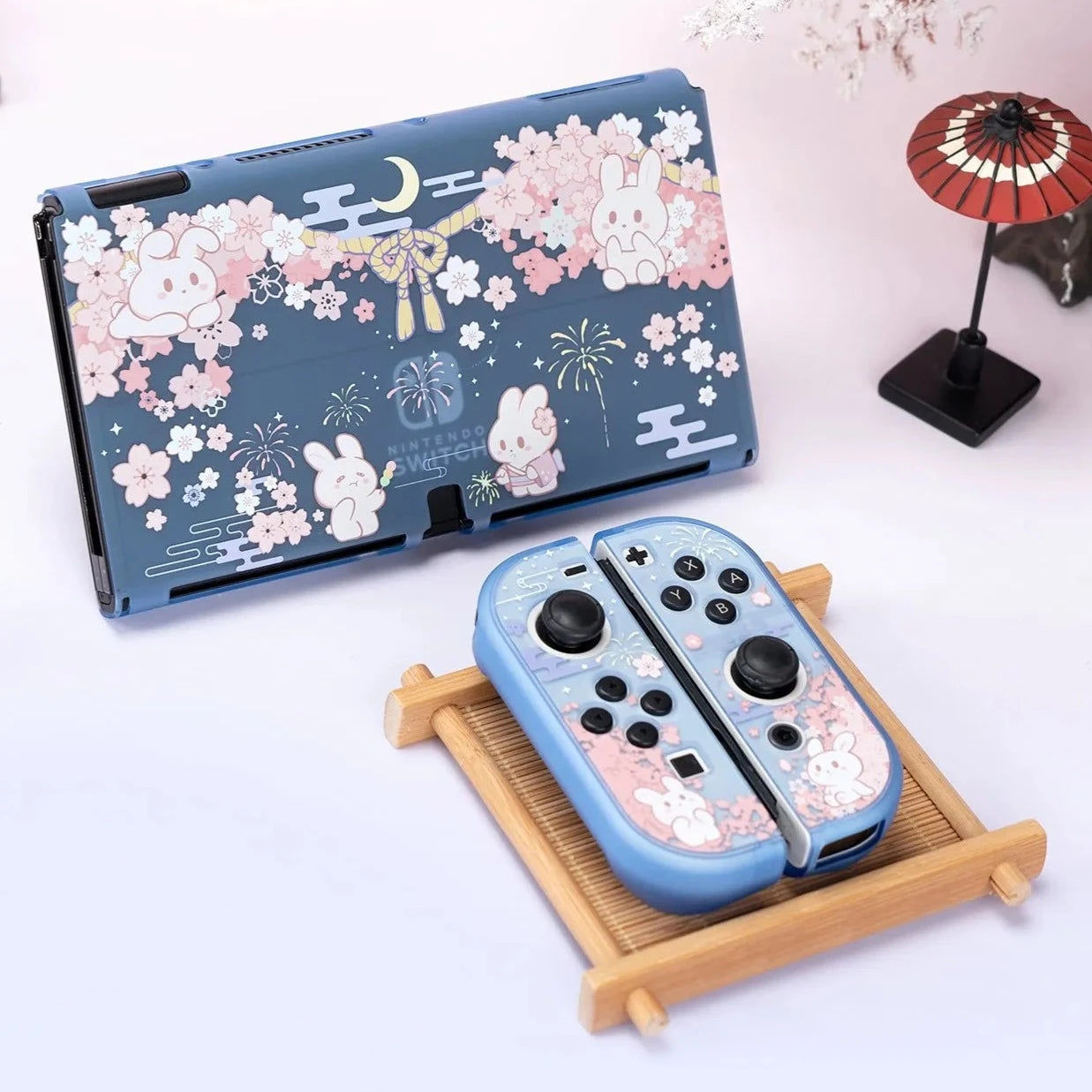Kawaii Sakura Bunny Nintendo Switch Case – Kore Kawaii