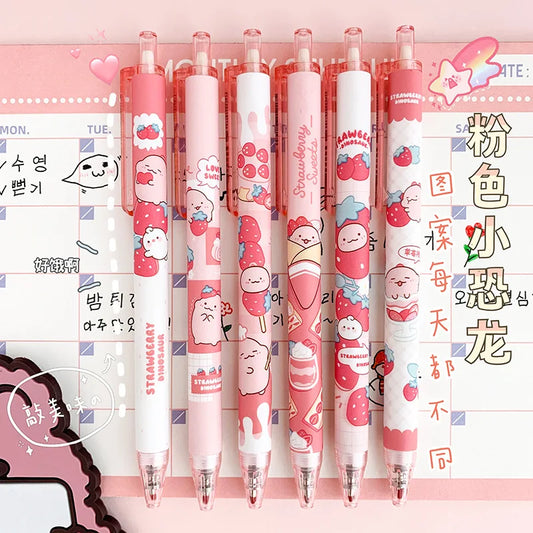 Strawberry Sweets Character Pens Set