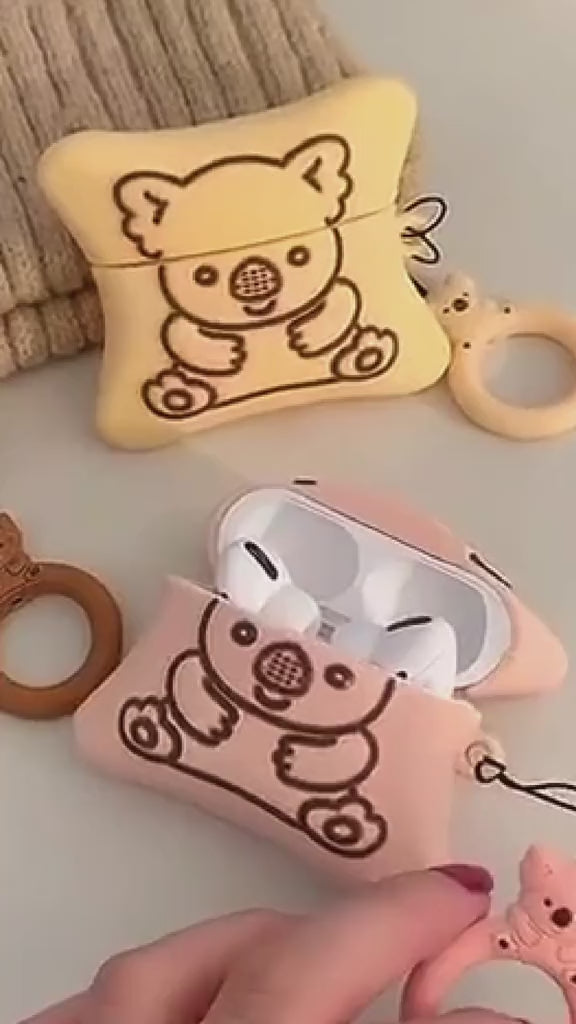 kawaii koala cookie airpods case video