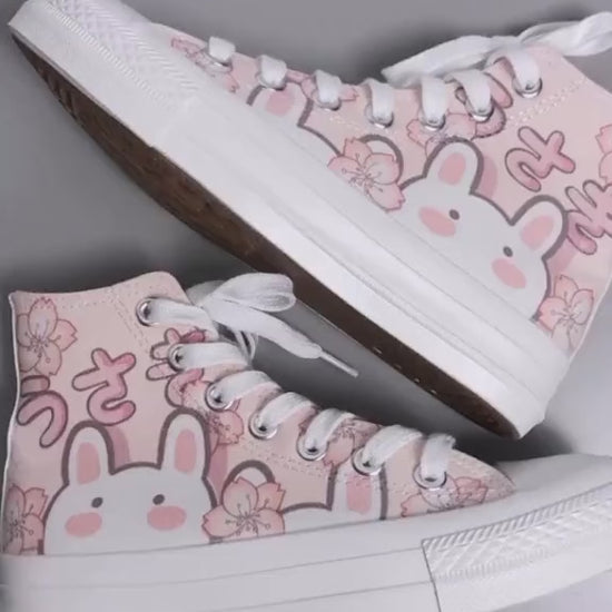 kawaii bunny shoes video