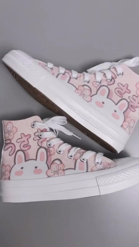 kawaii bunny shoes video