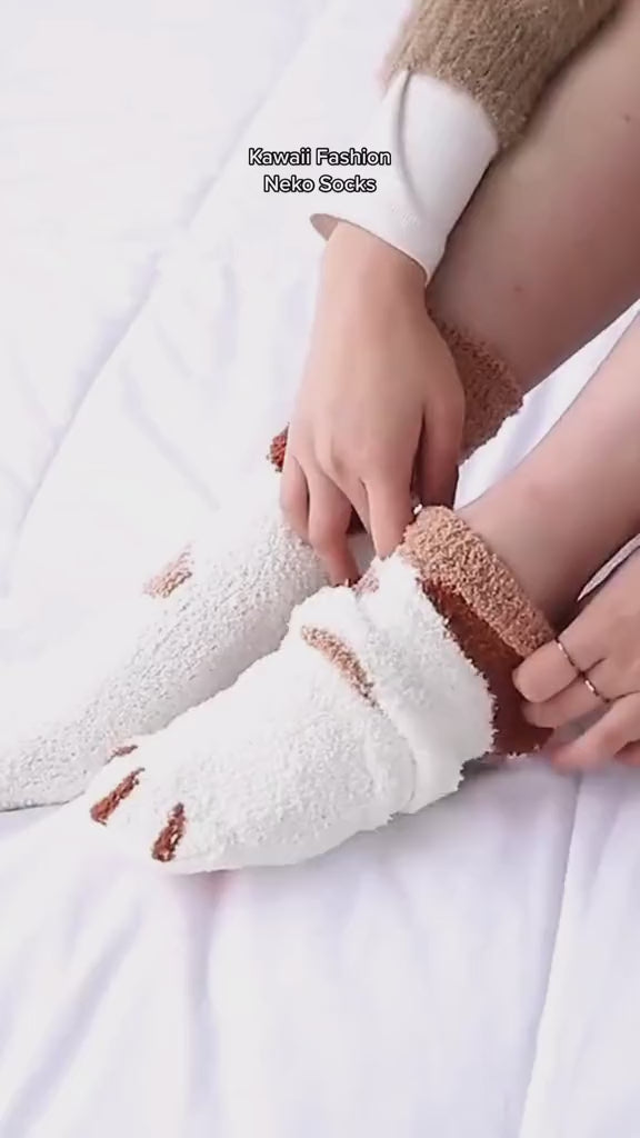 Kawaii Neko Feet Socks Video