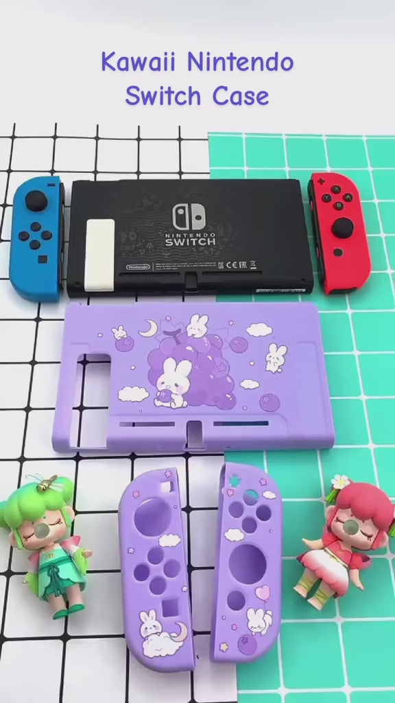 Kawaii Grape Bunny Nintendo Switch Cover Video
