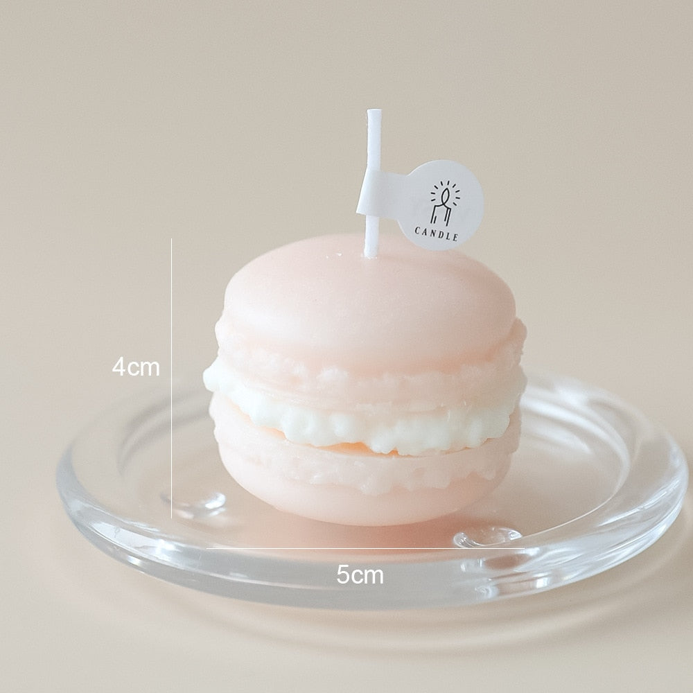 Kawaii Light Pink Macaron Scented Candle