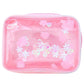 Pink Cherry Blossom Quicksand Cosmetics Bag