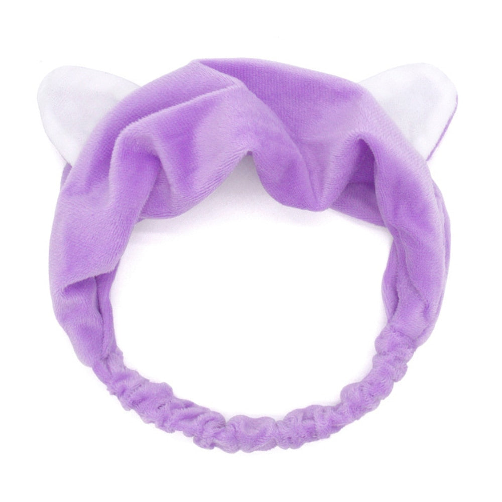 Kawaii Purple Cat Headbands