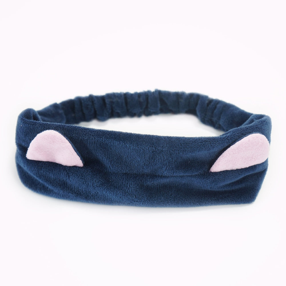 Kawaii Navy Blue Cat Headbands