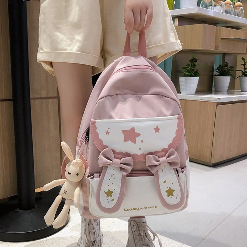 Kawaii Sweet Bunny Backpack in Pink