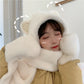 Kawaii Plush Cat Hooded Scarf