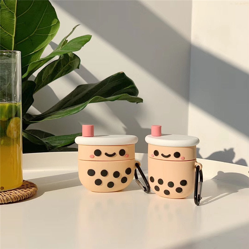 Kawaii Boba Tea AirPods Cases