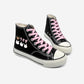 Kawaii Bunny Black High Top Shoes