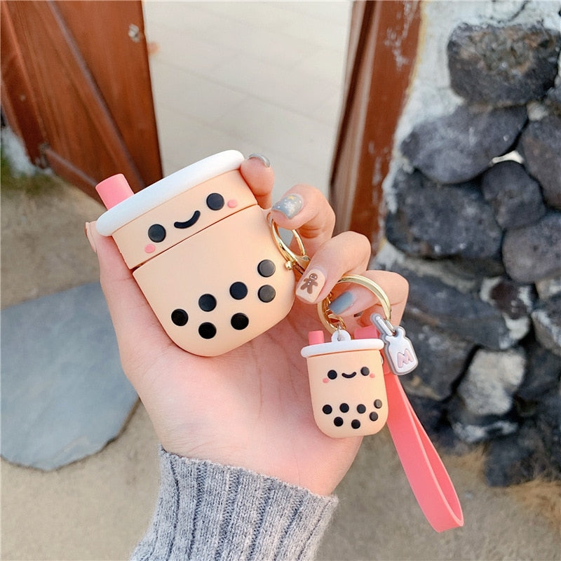 Kawaii Boba Tea AirPods Case