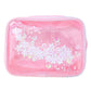 Kawaii Pink Cherry Blossom Quicksand Cosmetics Bag