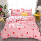 Kawaii Pink Strawberry Duvet Cover