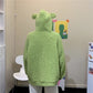 Back View of Kawaii Cozy Frog Hoodie