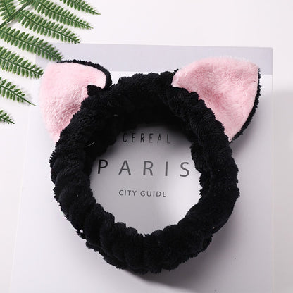 Kawaii Black Soft Cat Headband