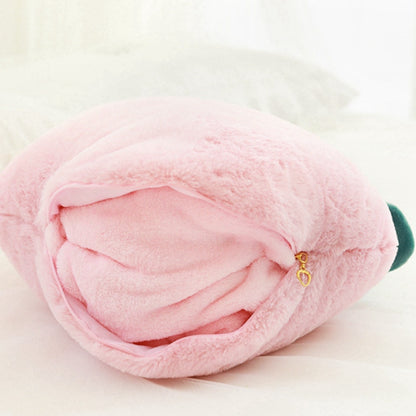 Blanket Inside of Kawaii Peach Pillow Plushie
