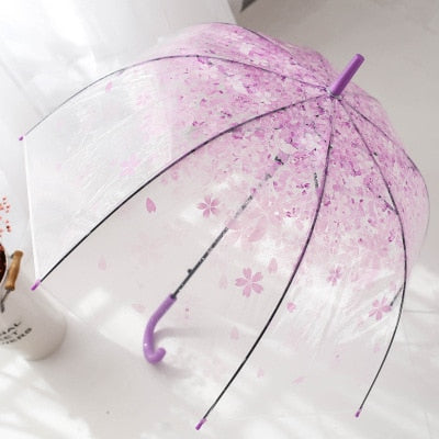 Kawaii Purple Cherry Blossom Umbrella