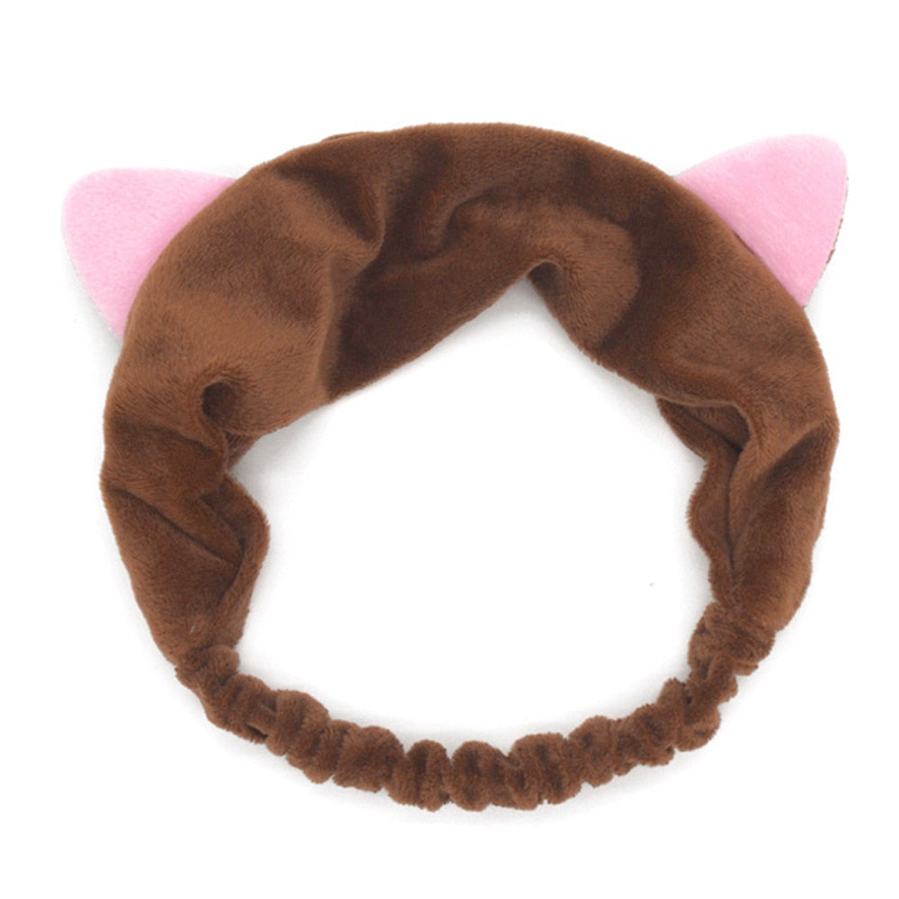 Kawaii Brown Cat Headbands