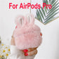 Kawaii Plush Bunny Airpods Pro Case