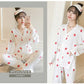 Kawaii Strawberry Print Pajamas