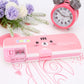 Kawaii Pink Cat Smiling Face Pencil Case