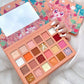 Kawaii Strawberry Eyeshadow Palette open