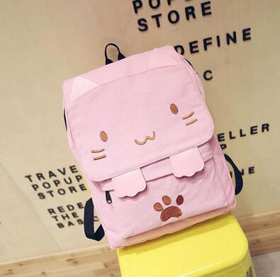 Kawaii Pink Cat Backpack