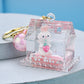 Pink Strawberry Bunny Kawaii Keychain