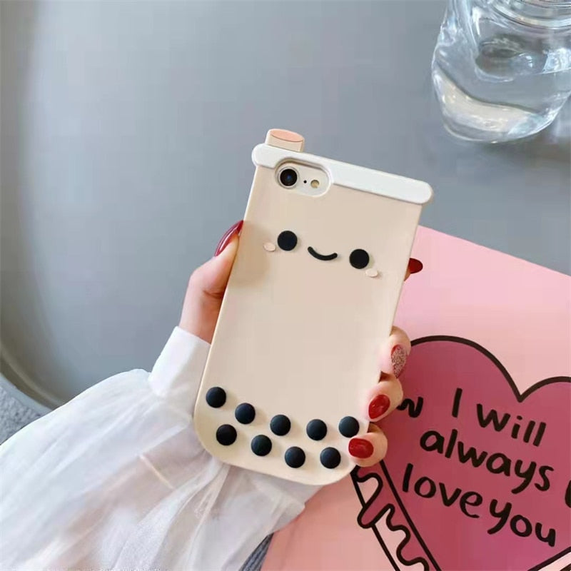 Kawaii Boba Tea Phone Case Kore Kawaii