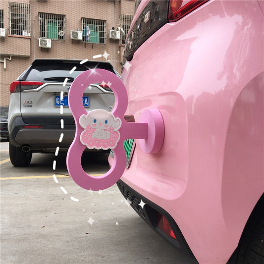 Kawaii Pink Wind Up Key Car Accessory