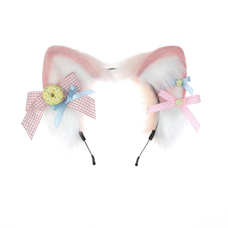 Kawaii Pink Cat Ears Cosplay Headband