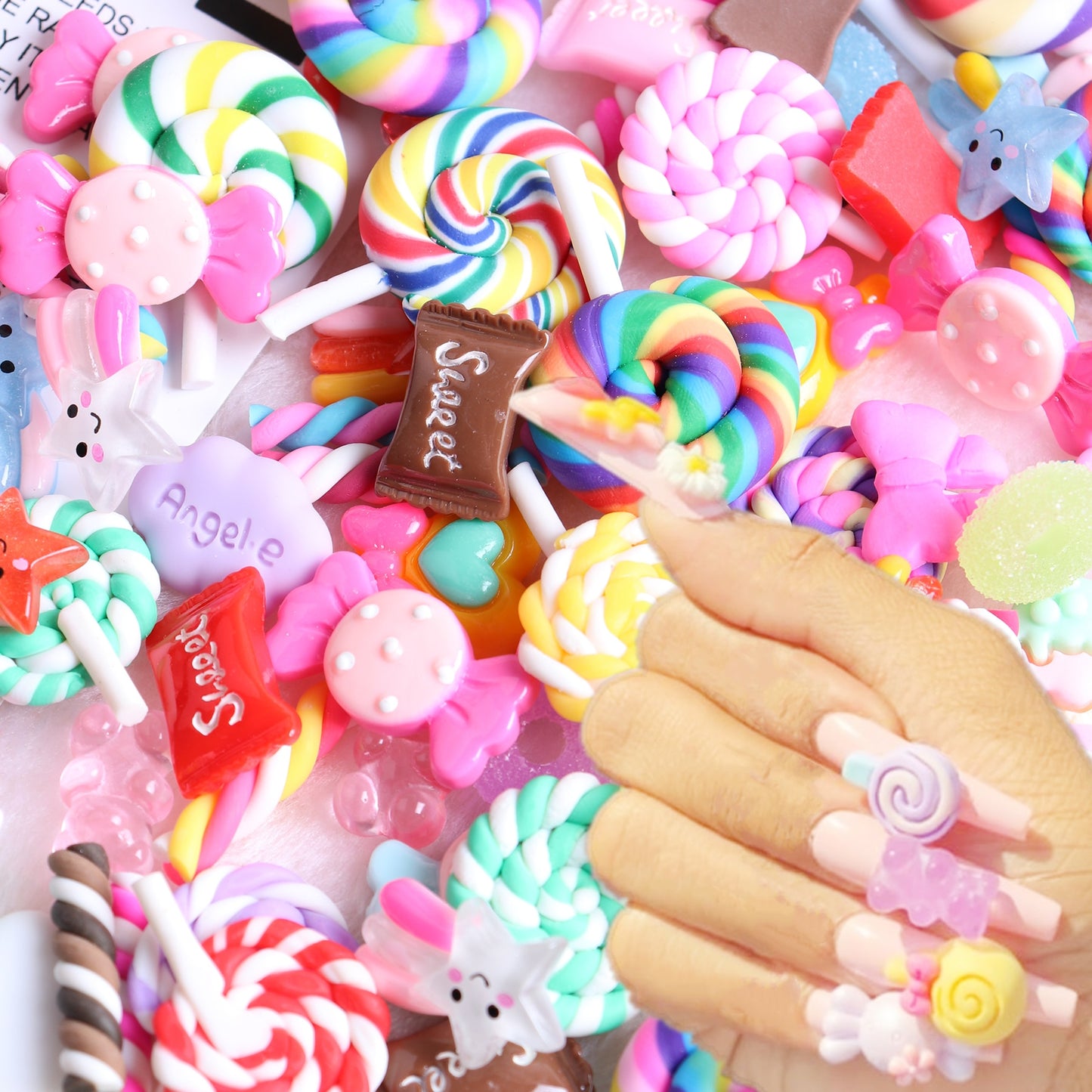 Kawaii Candy Nail charms