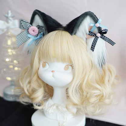 Kawaii Black Cat Ears Cosplay Headband