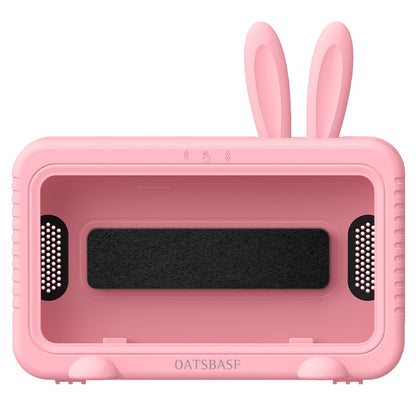 Kawaii Pink Waterproof Bathroom Phone Case With Bunny Ears