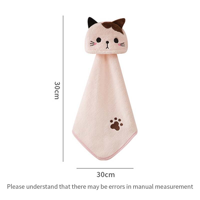 Kawaii Cat Hand Towel Dimensions 
