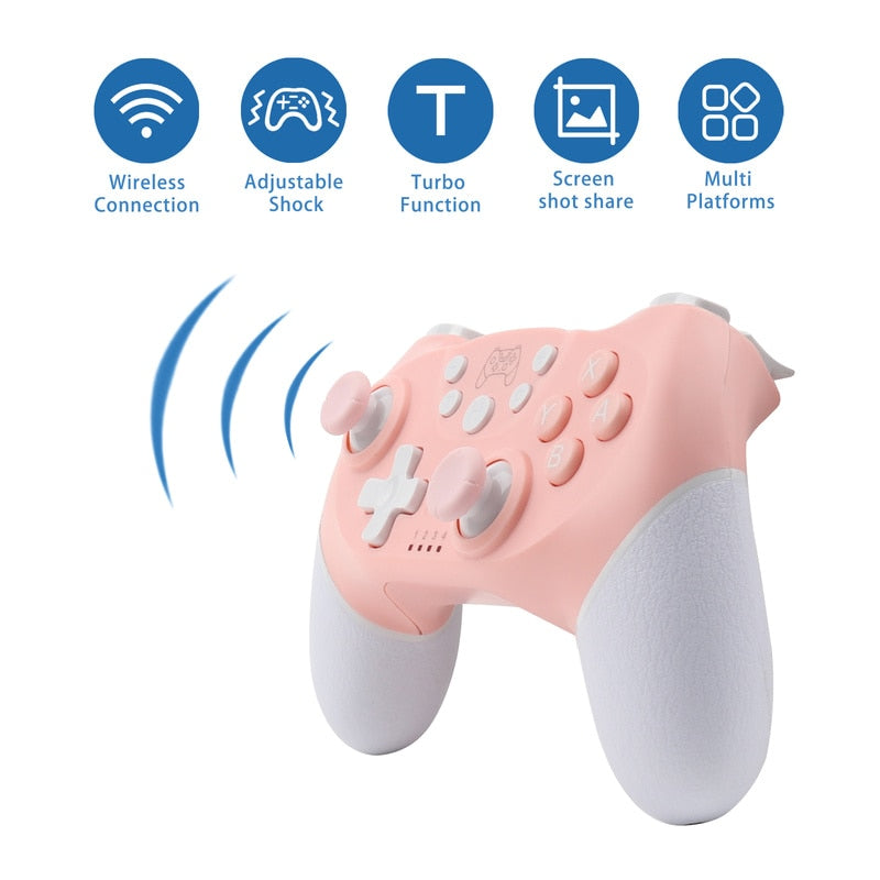 Kawaii Pink Nintendo Switch & PC Controller