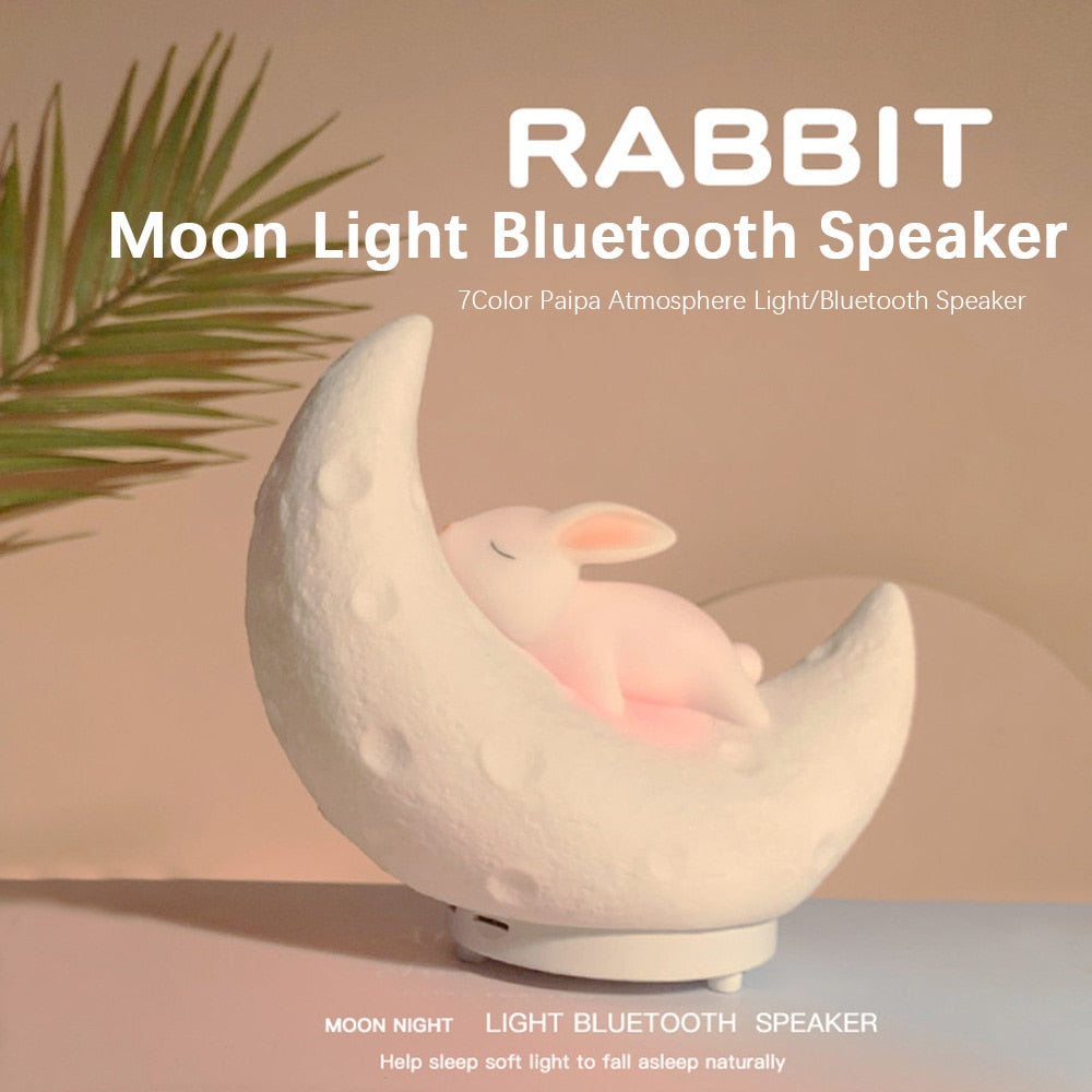 Moon Bunny Night Light Speaker