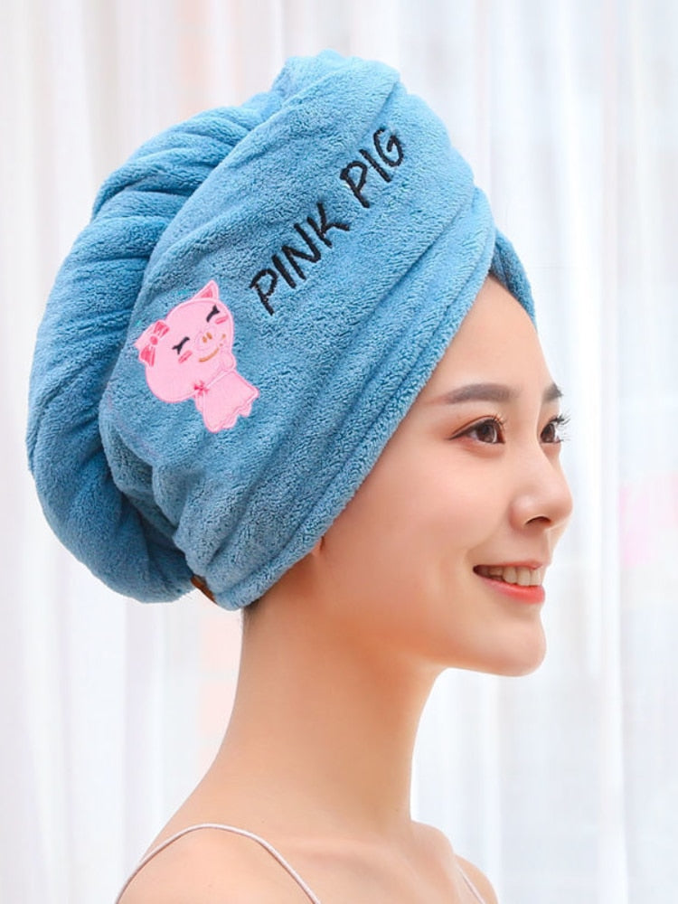 Kawaii Microfiber Hair Towel