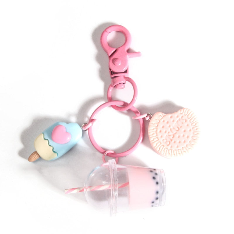 Kawaii Bubble Tea & Sweets Keychain