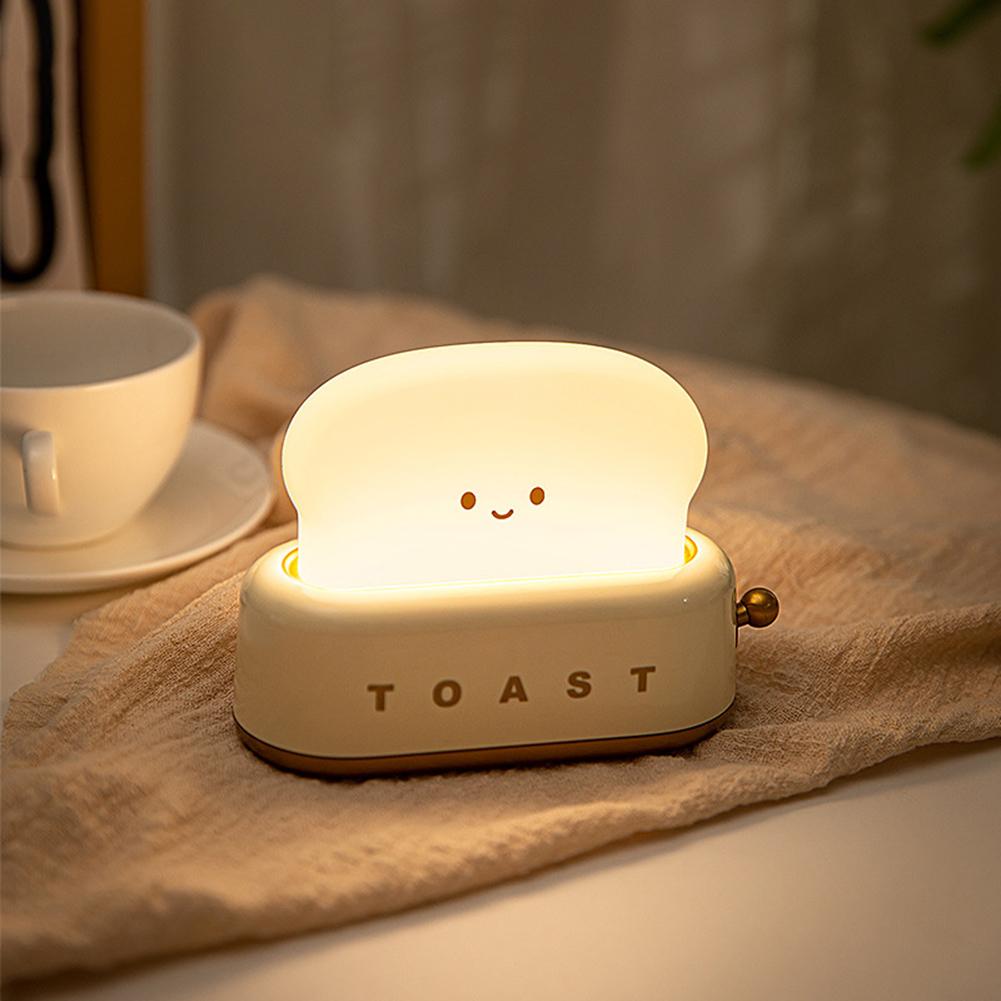 Kawaii LED Toaster Night LIght Lit Up