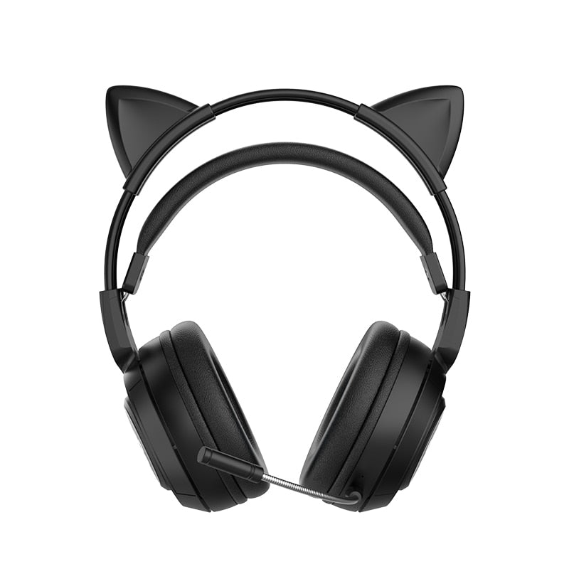 Cat ears headphones online with mic