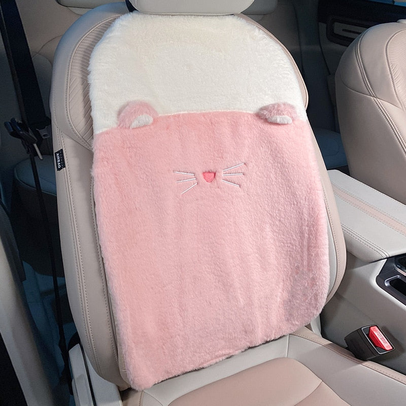 Kawaii Pink Cat Car Seat Cover