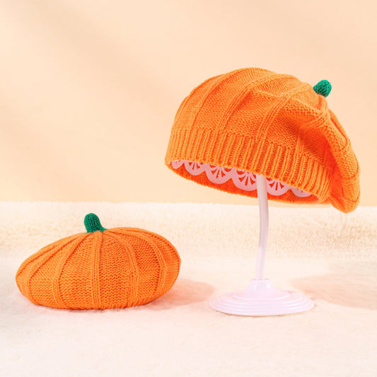 Kawaii Pumpkin Beret Hat
