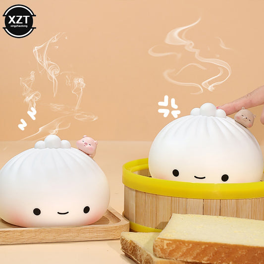 Kawaii Dumpling Bun LED Night Lights