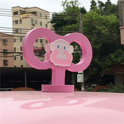 Kawaii Pink Wind Up Key Car Accessory