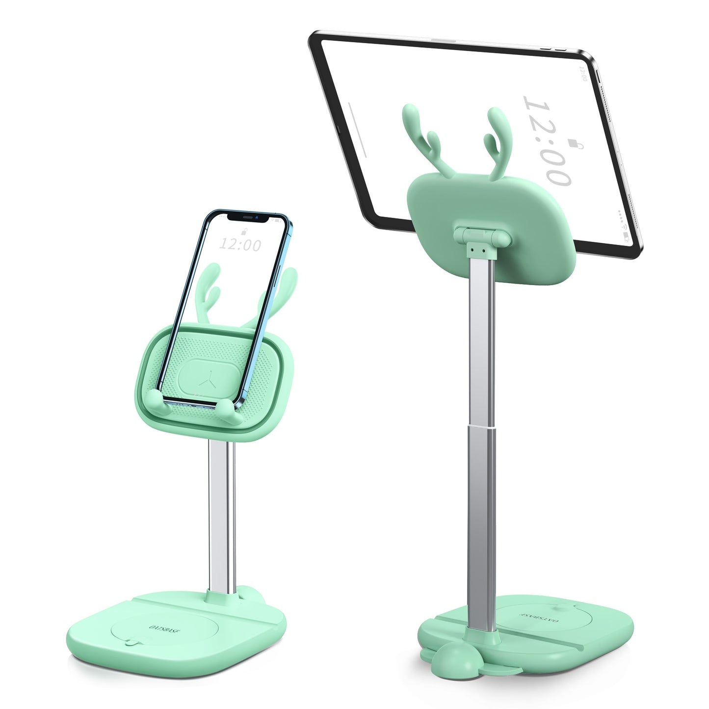 Kawaii Green Deer Phone & Tablet Stands