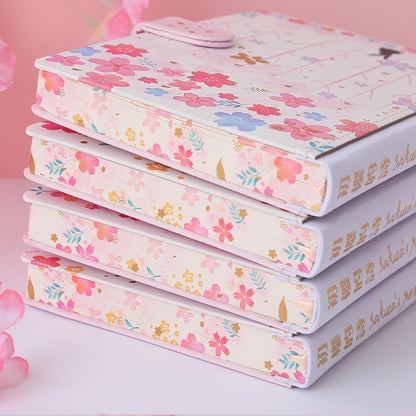 Cherry Blossom Magnetic Buckle Notebook